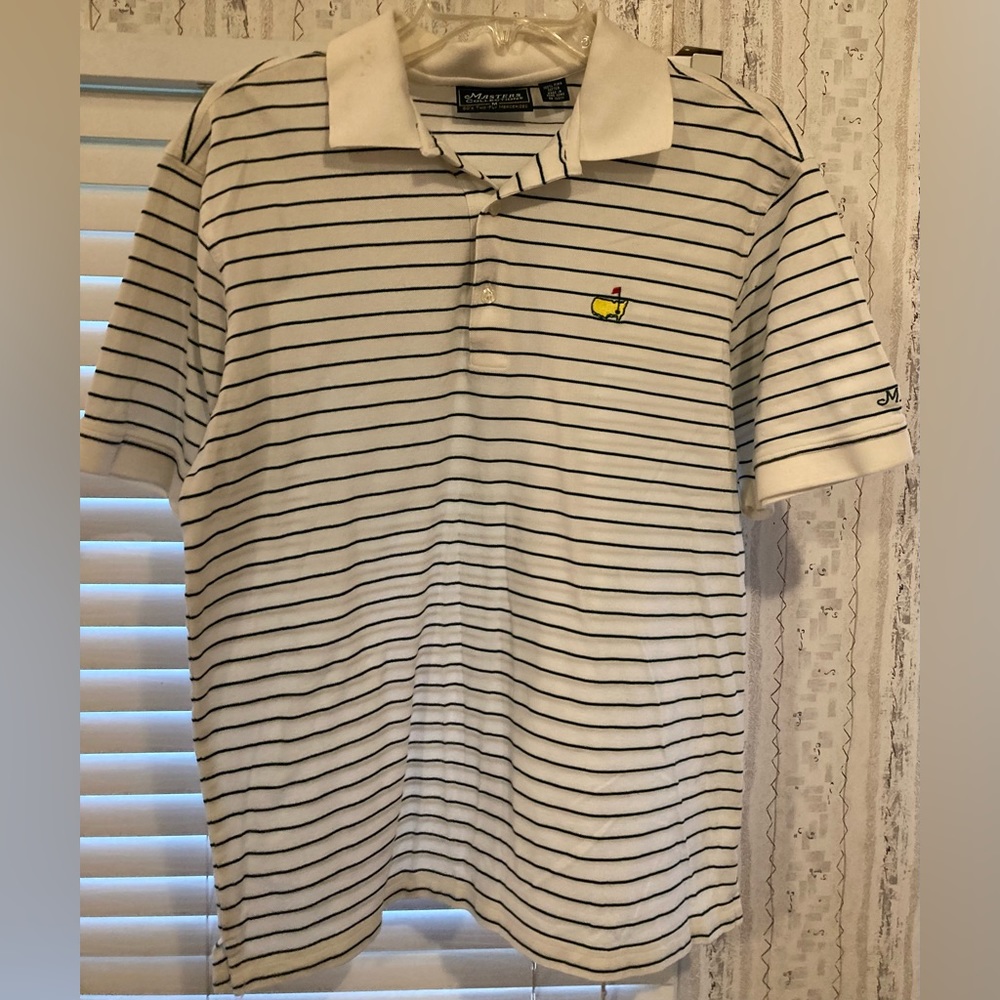 Men’s Size Medium The Masters Collection Striped Polo